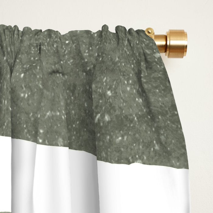 Pastel green rainbow Window Curtain Gallery Image 2