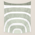 Pastel green rainbow Wall Tapestry Gallery Image 4