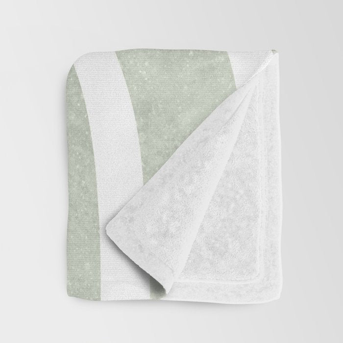 Pastel green rainbow Throw Blanket Gallery Image 3