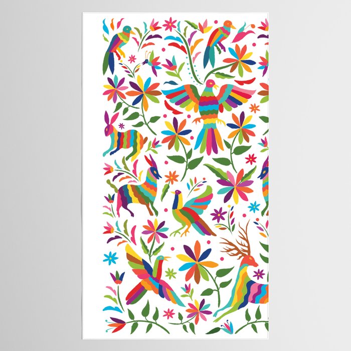 Mexican Otomí Design by Akbaly Tablecloth Gallery Image 2