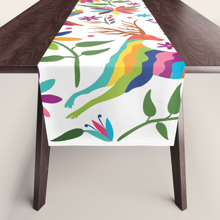 Mexican Otomí Design by Akbaly Table Runner Gallery Image 1