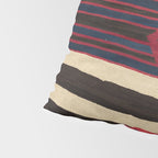 Antique Navajo Black and White Striped Pillow Sham Gallery Image 4