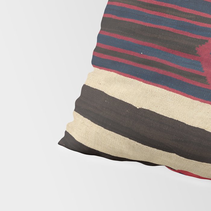 Antique Navajo Black and White Striped Pillow Sham Gallery Image 4