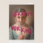 Therapy Is Working Stationery Card Gallery Image 2