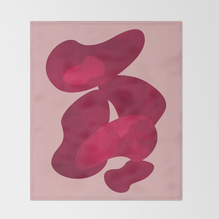 Minimal Abstract Composition 27 Throw Blanket Gallery Image 2