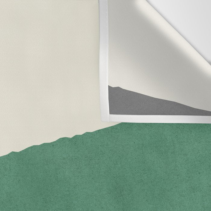Graphic Edge Shapes - Green Wall Tapestry Gallery Image 3