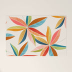 Multicolorful Leaf Design Welcome Mat Gallery Image 1