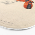 Scarlet minivet by Elizabeth Gould from "A Century of Birds from the Himalaya Mountains," 1831 Bath Mat Gallery Image 3