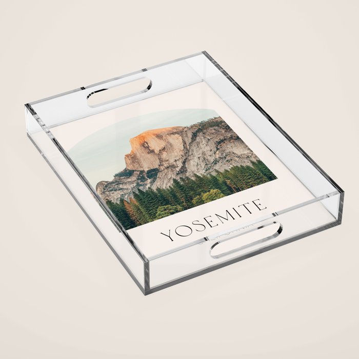 Half Dome Yosemite Acrylic Tray Gallery Image 1