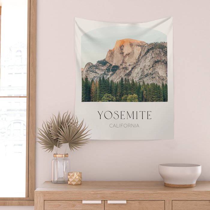 Half Dome Yosemite Wall Tapestry Gallery Image 2