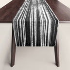 trees in forest landscape - black and white nature photography Table Runner Gallery Image 1