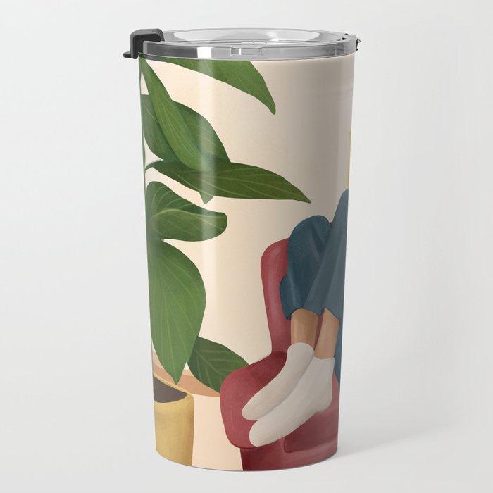 On the pages of a book Travel Mug Gallery Image 3