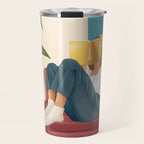 On the pages of a book Travel Mug Gallery Image 1
