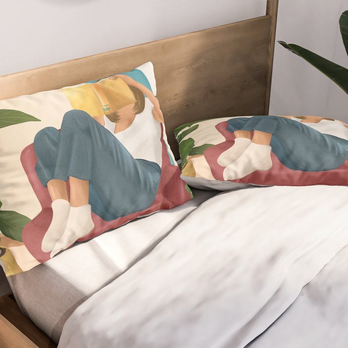 On the pages of a book Pillow Sham Gallery Image 2