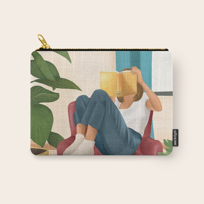 On the pages of a book Carry All Pouch Gallery Image 1