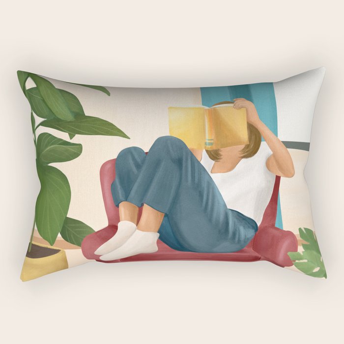 On the pages of a book Rectangular Pillow Gallery Image 1