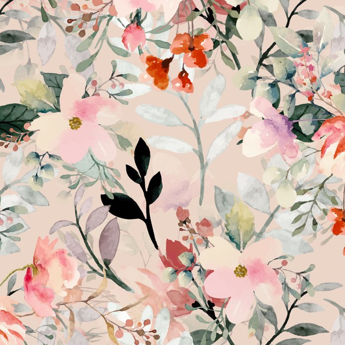 Cottagecore Summer Watercolor Floral Prints Coffee Mug Gallery Image 2