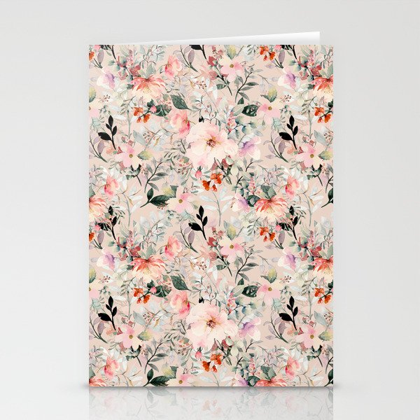 Cottagecore Summer Watercolor Floral Prints Stationery Card Gallery Image 1