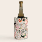 Cottagecore Summer Watercolor Floral Prints Wine Chiller Gallery Image 2