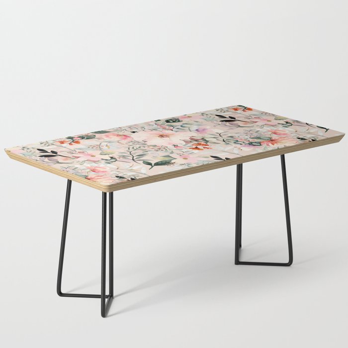 Cottagecore Summer Watercolor Floral Prints Coffee Table Gallery Image 1