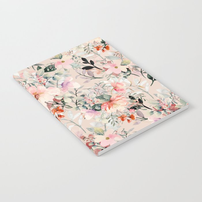 Cottagecore Summer Watercolor Floral Prints Notebook Gallery Image 2