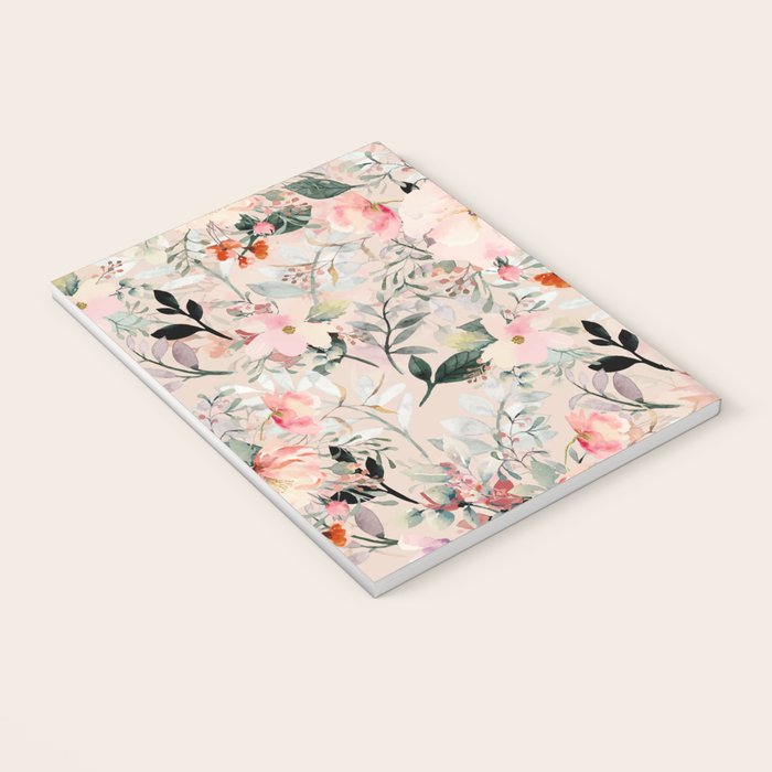 Cottagecore Summer Watercolor Floral Prints Notebook Gallery Image 3