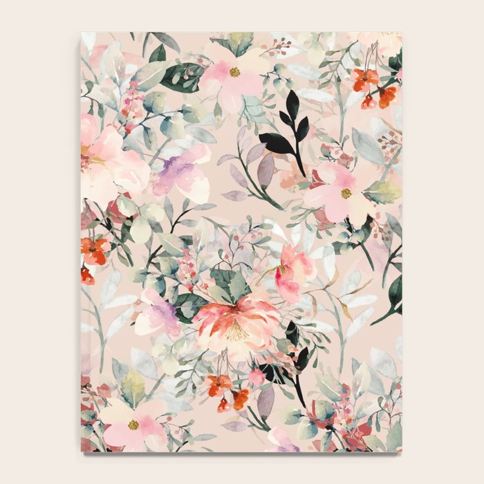 Cottagecore Summer Watercolor Floral Prints Notebook Gallery Image 4