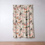 Cottagecore Summer Watercolor Floral Prints Window Curtain Gallery Image 3
