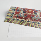 Antique Chinese Dragon Rug Print Wrapping Paper Gallery Image 2