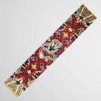 Antique Chinese Dragon Rug Print Table Runner Gallery Image 3