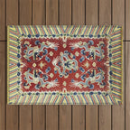 Antique Chinese Dragon Rug Print Outdoor Rug Gallery Image 1