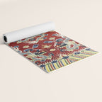 Antique Chinese Dragon Rug Print Yoga Mat Gallery Image 2