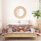 Antique Chinese Dragon Rug Print Duvet Cover Gallery Image 3