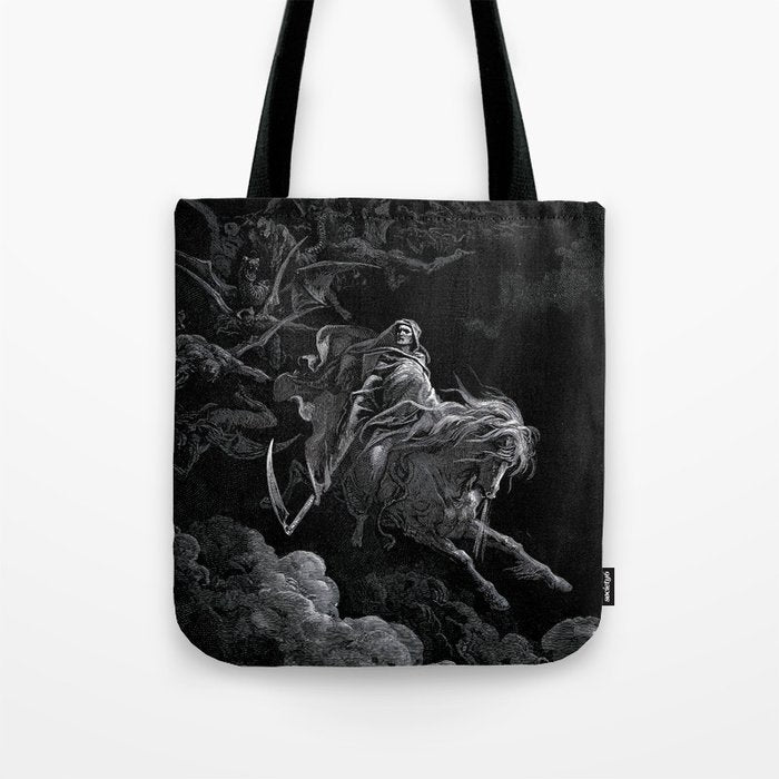 Death on the Pale Horse- Gustave Dore Tote Bag Gallery Image 1