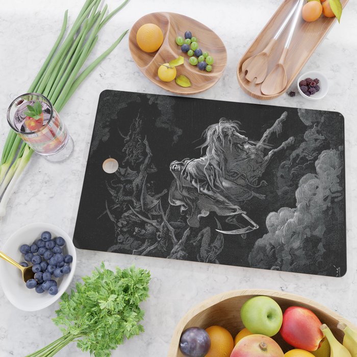 Death on the Pale Horse- Gustave Dore Cutting Board Gallery Image 2