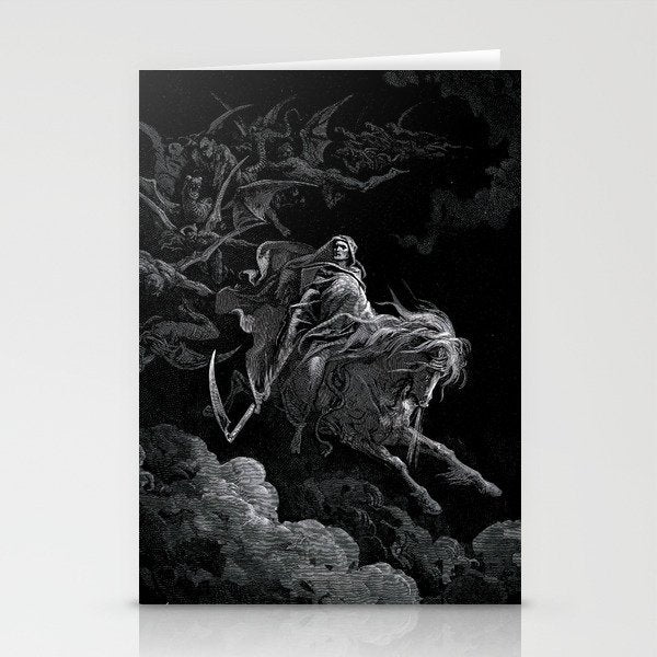 Death on the Pale Horse- Gustave Dore Stationery Card