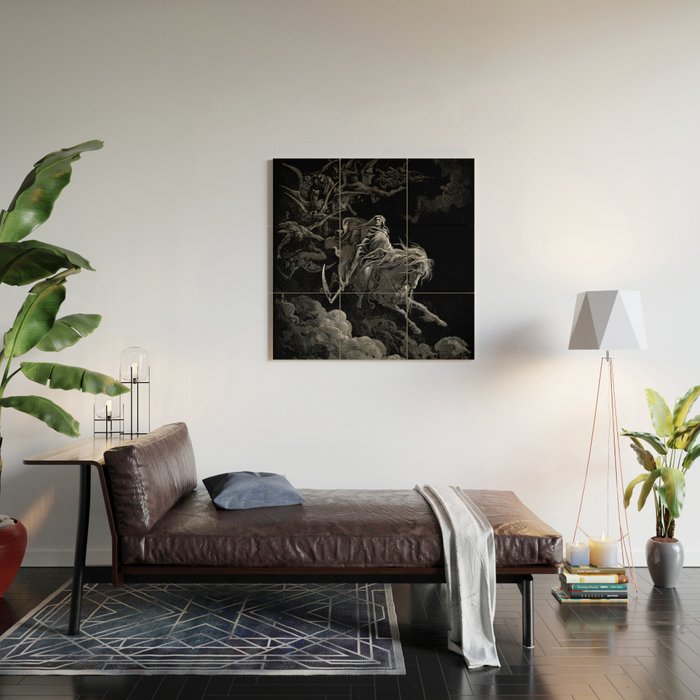 Death on the Pale Horse- Gustave Dore Wood Wall Art Gallery Image 2