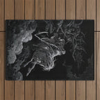 Death on the Pale Horse- Gustave Dore Outdoor Rug Gallery Image 1