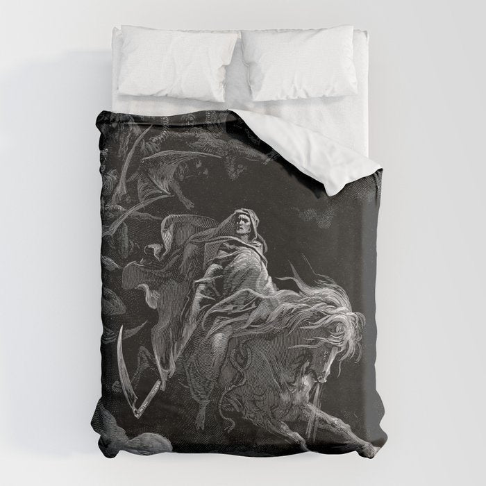 Death on the Pale Horse- Gustave Dore Duvet Cover Gallery Image 6