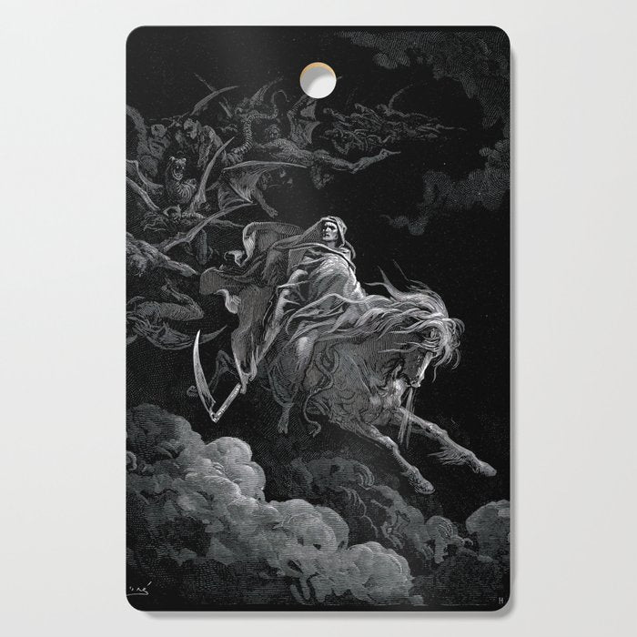 Death on the Pale Horse- Gustave Dore Cutting Board Gallery Image 1