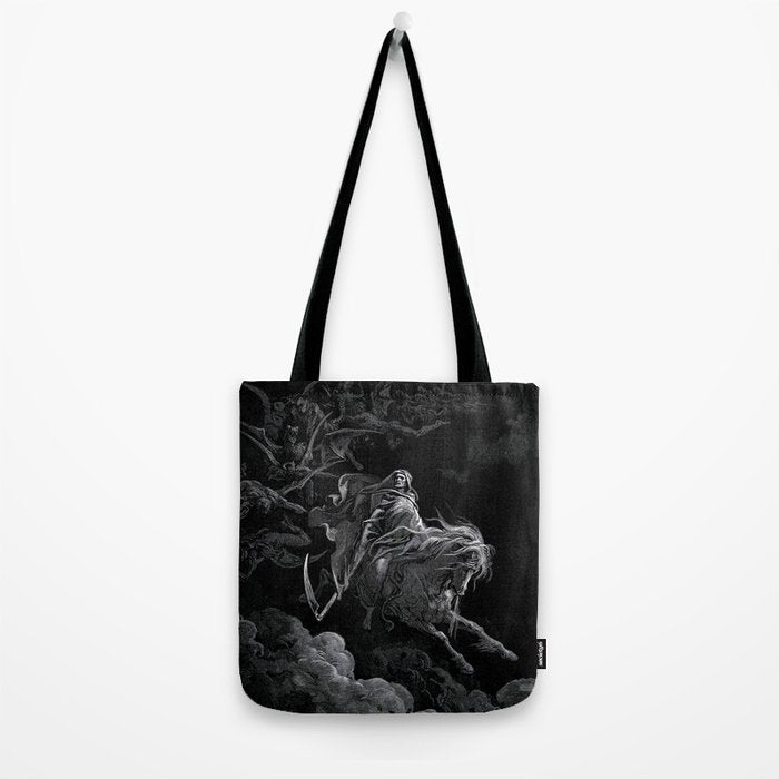 Death on the Pale Horse- Gustave Dore Tote Bag Gallery Image 2