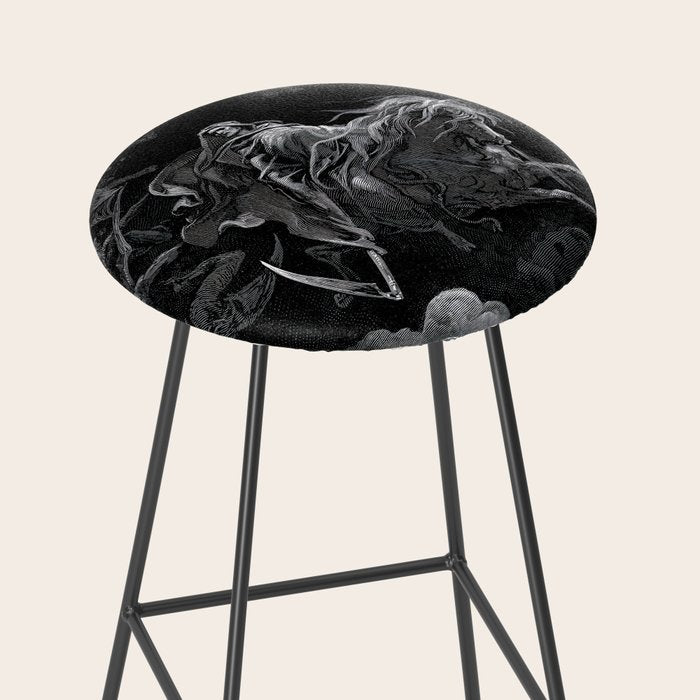 Death on the Pale Horse- Gustave Dore Stool Gallery Image 2