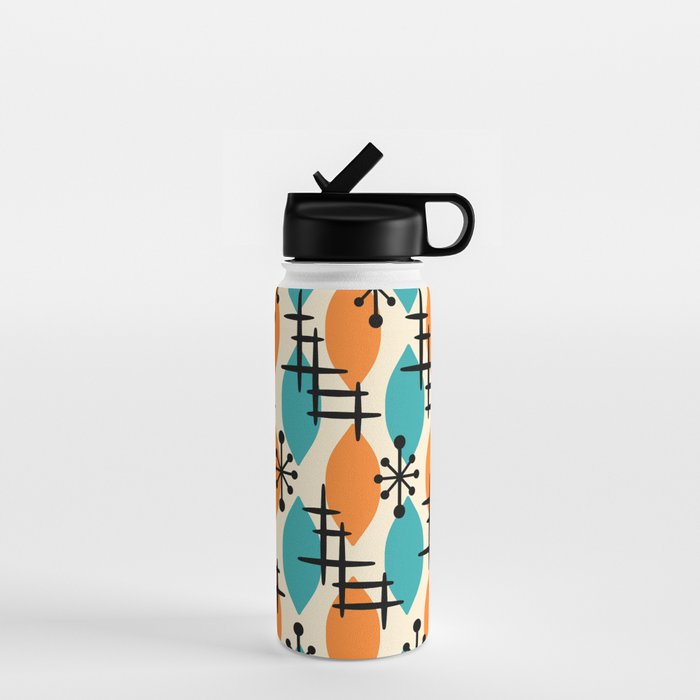 Mid Century Modern Atomic Drops 224 Water Bottle Gallery Image 1