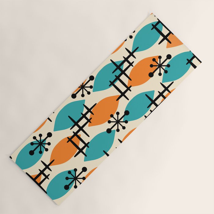 Mid Century Modern Atomic Drops 224 Yoga Mat Gallery Image 1