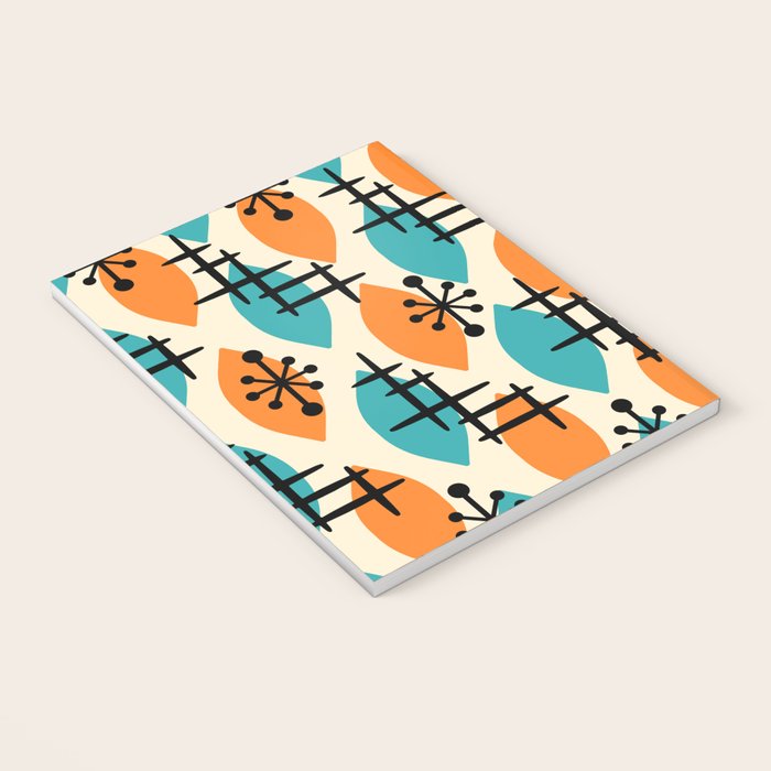 Mid Century Modern Atomic Drops 224 Notebook Gallery Image 3