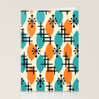 Mid Century Modern Atomic Drops 224 Stationery Card Gallery Image 2