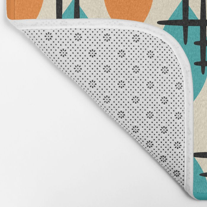 Mid Century Modern Atomic Drops 224 Bath Mat Gallery Image 2