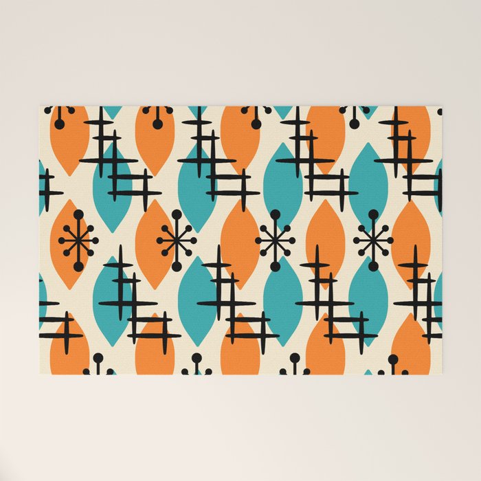 Mid Century Modern Atomic Drops 224 Welcome Mat Gallery Image 1
