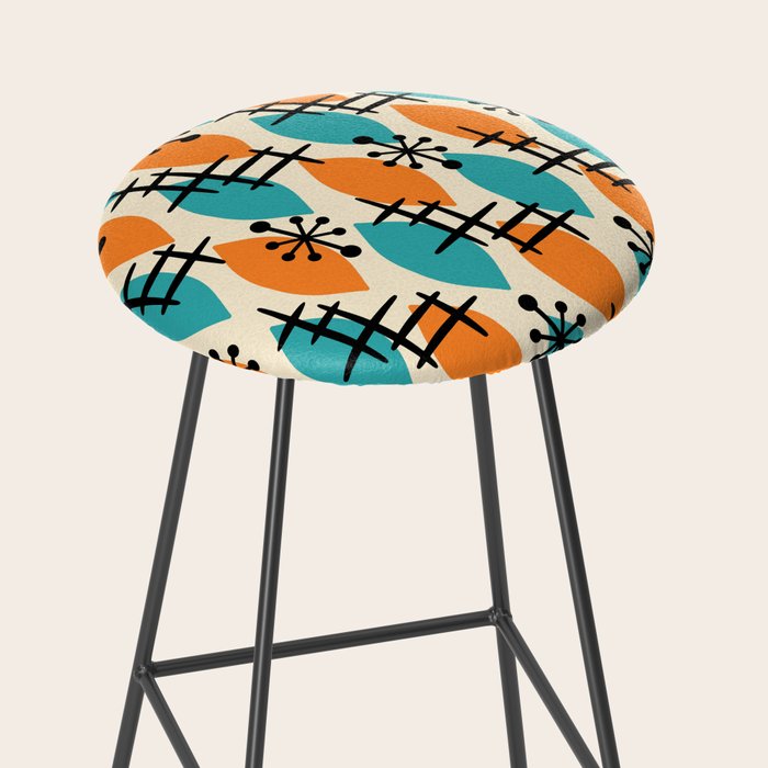Mid Century Modern Atomic Drops 224 Stool Gallery Image 2
