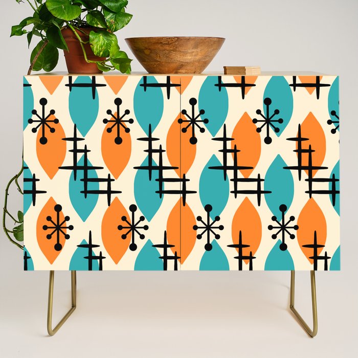 Mid Century Modern Atomic Drops 224 Credenza Gallery Image 1